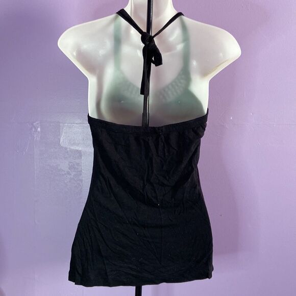 H&M Women’s Black Halter Top Size Small Sleeveless Casual Summer Shirt - Picture 2 of 4